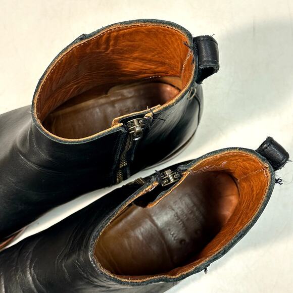 NEW HEELS Rancourt & Co. x Helm Pablo Zip Moto Ankle Boot Black Horween USA 11 D main image 5